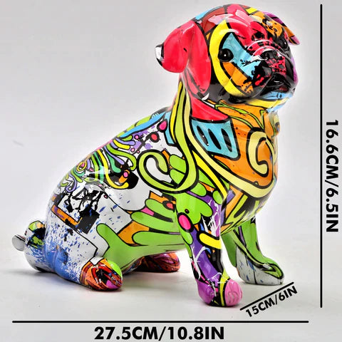 J.Y.R®Pug Nordic Painted Statue