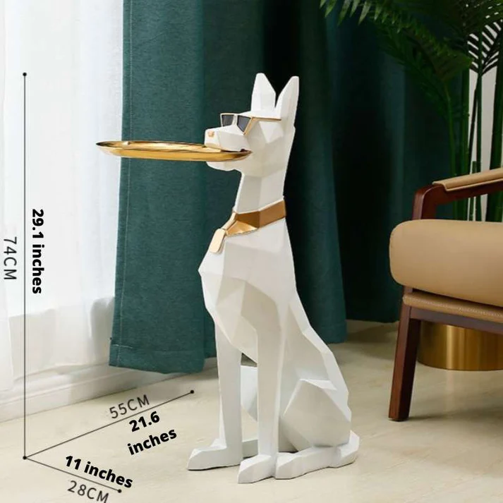 J.Y.R® Doberman Nordic Sculpture Tray Table