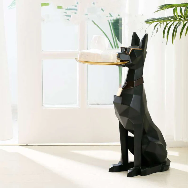 J.Y.R® Doberman Nordic Sculpture Tray Table