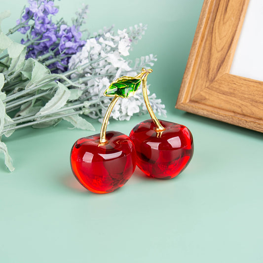 J.Y.R® Crystal Cherry Figurine