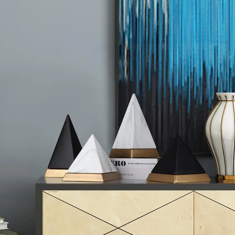 J.Y.R® Luxury Ceramic Pyramid Ornaments