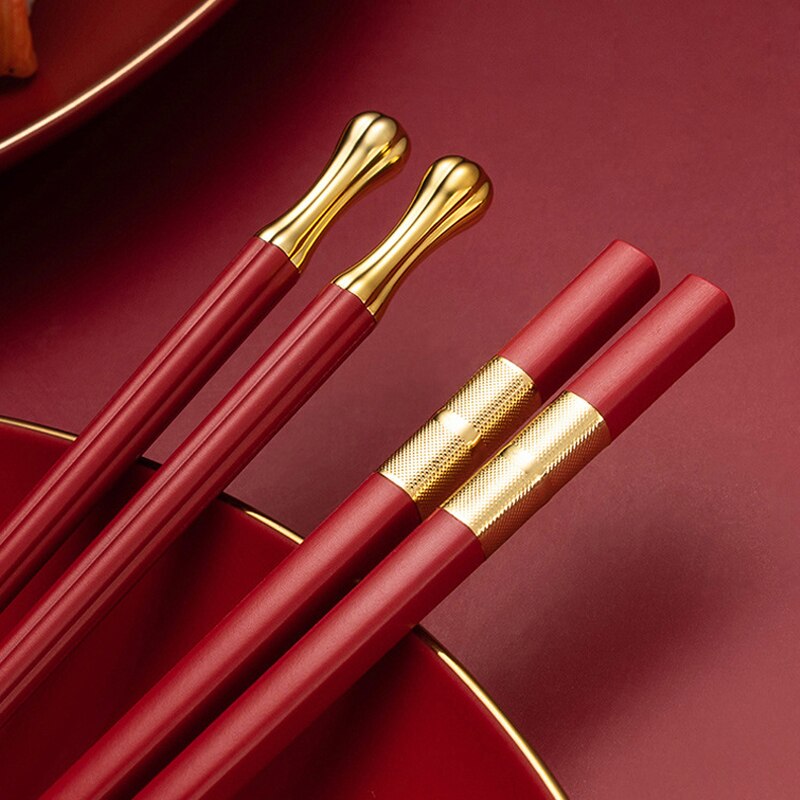 J.Y.R® Luxury Chopsticks 5 Pairs Red