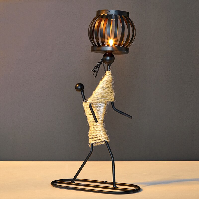 J.Y.R® Metal Candle Holder Figurines