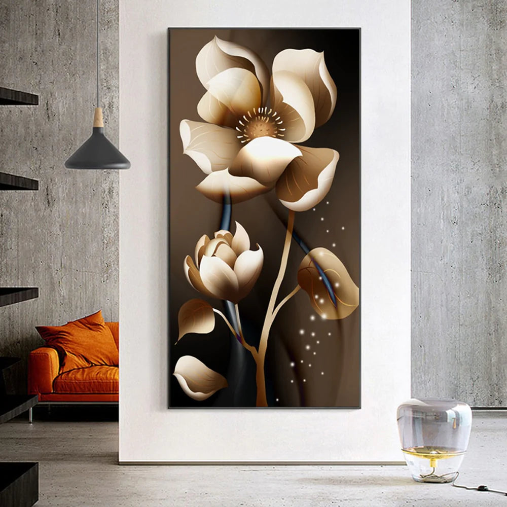 J.Y.R® Floral Dreams: Nordic Abstract Flower Paintings