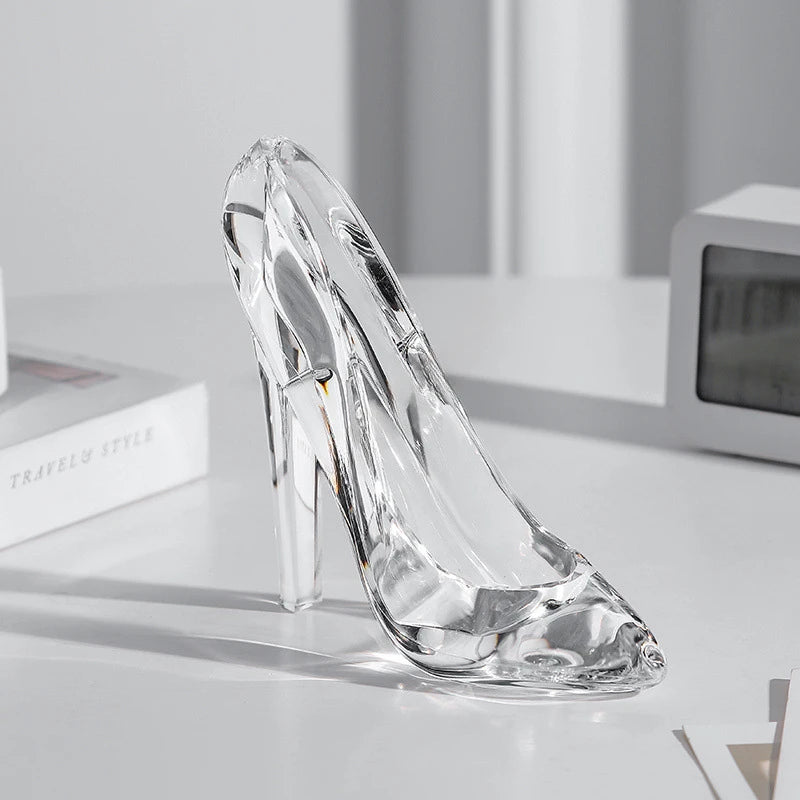 Close-up of J.Y.R® Decorative Shoe – Luxurious faux crystal design ideal for glamorous interiors.