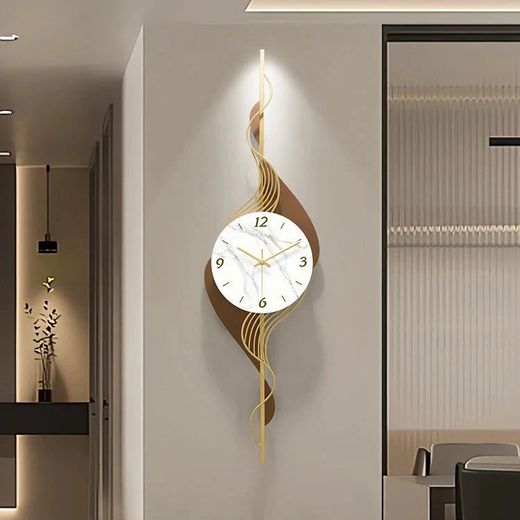 Close-up of J.Y.R® Metal Silent Wall Clock – Perfect for bedrooms and home offices.