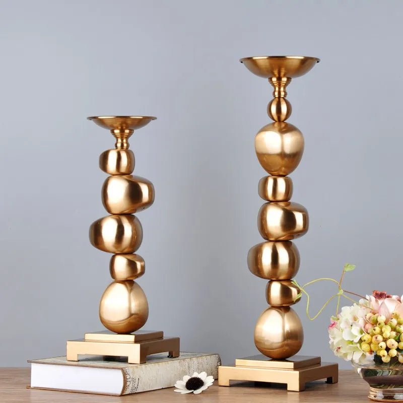 J.Y.R® Opulent Metal Candle Holder