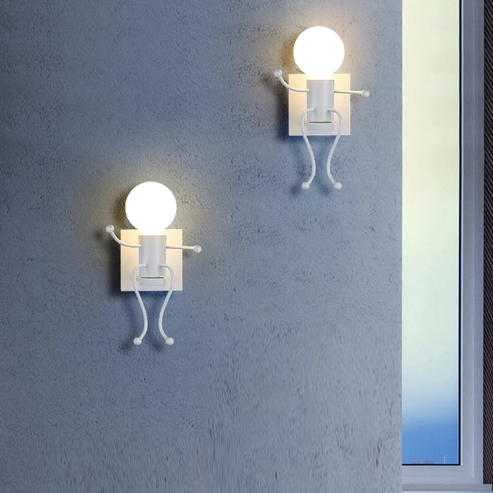 J.Y.R® Nordic Cartoon Doll LED Wall Lamp