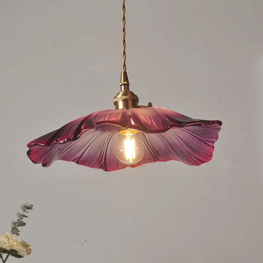 J.Y.R® Vintage Flower Glass Pendant Light