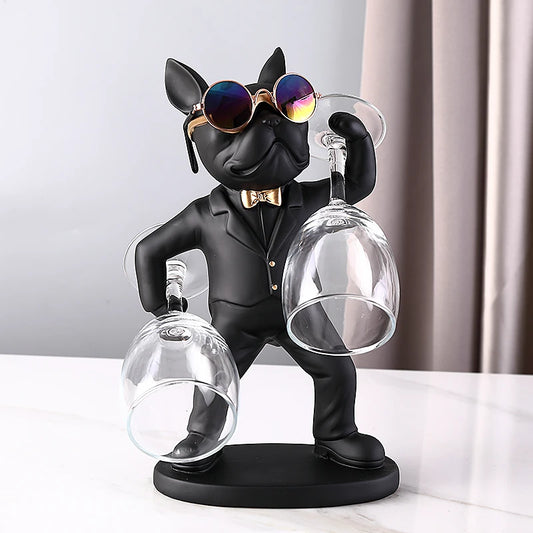 J.Y.R® French Bulldog Wine Glass Holder