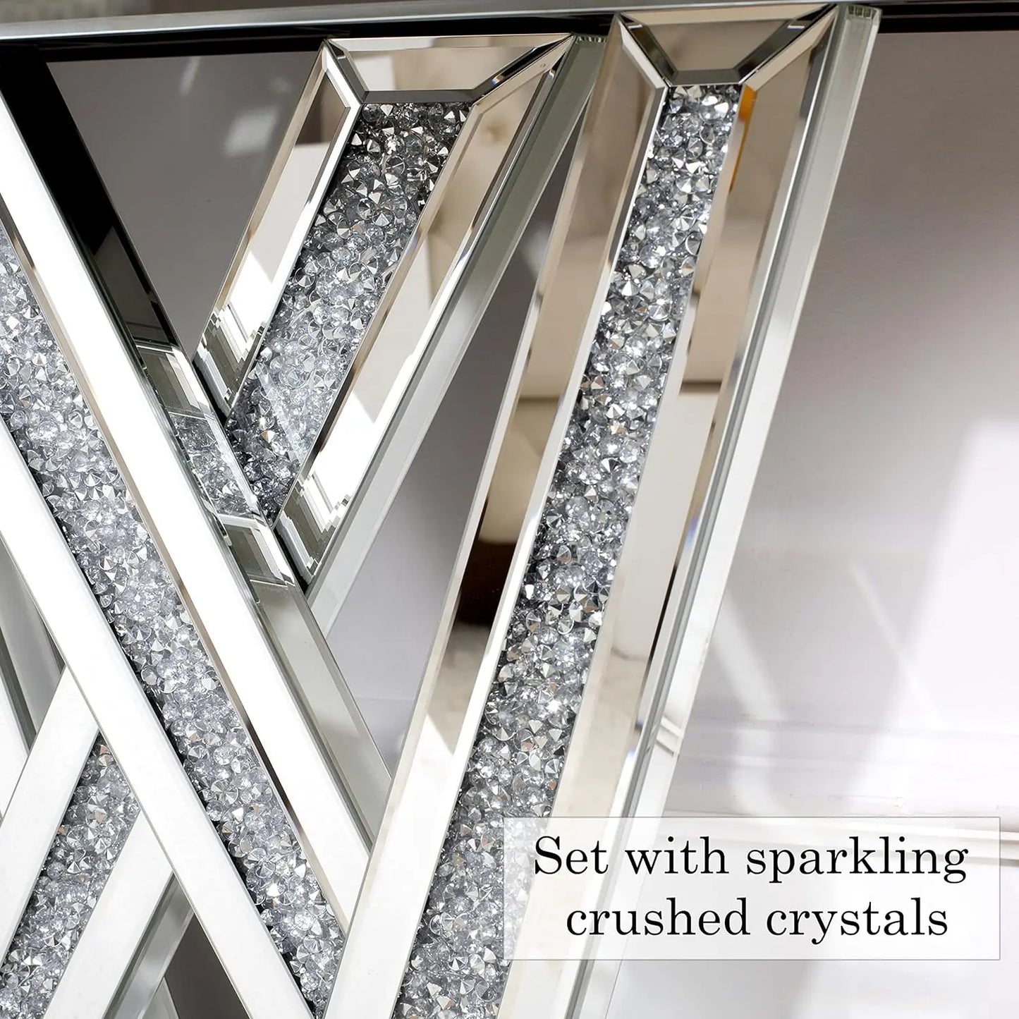 J.Y.R® Modern Mirrored Console Table