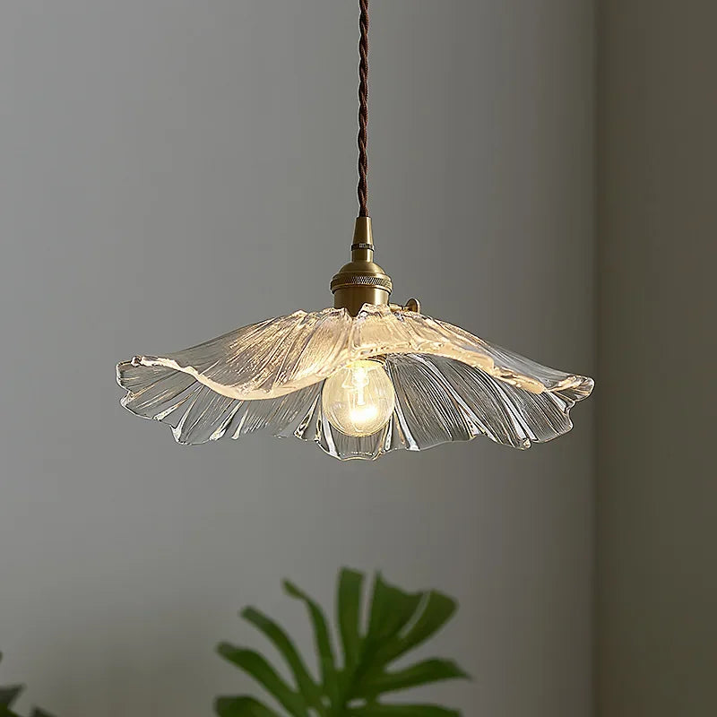 J.Y.R® Vintage Flower Glass Pendant Light