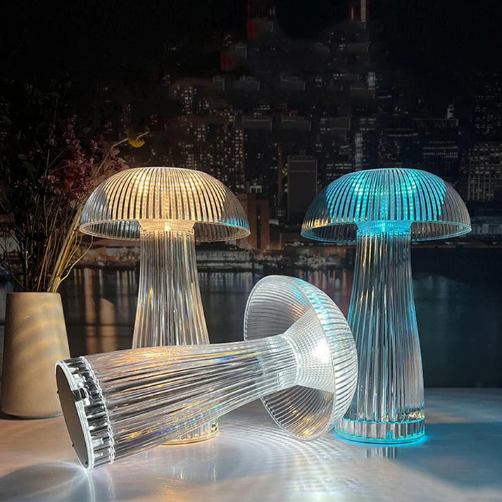 J.Y.R® 16-Color LED Mushroom Table Lamp