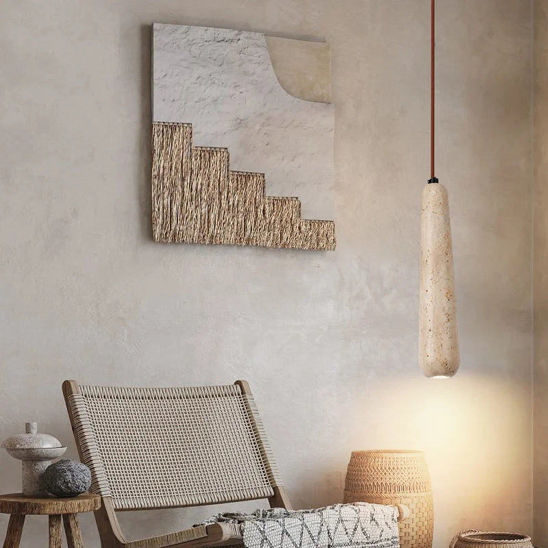 J.Y.R® Vintage Natural Stone Pendant Lamp