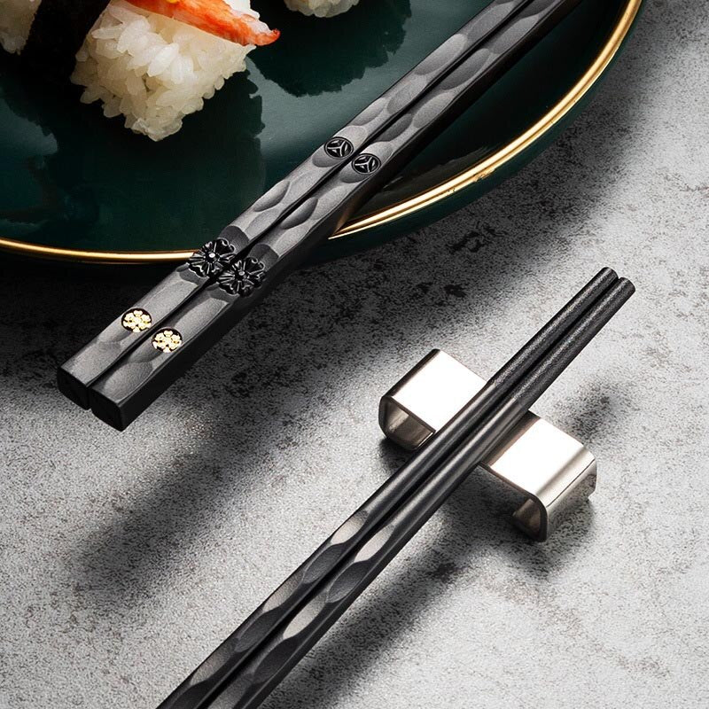 J.Y.R®Luxury Chopsticks 5 Pairs Black