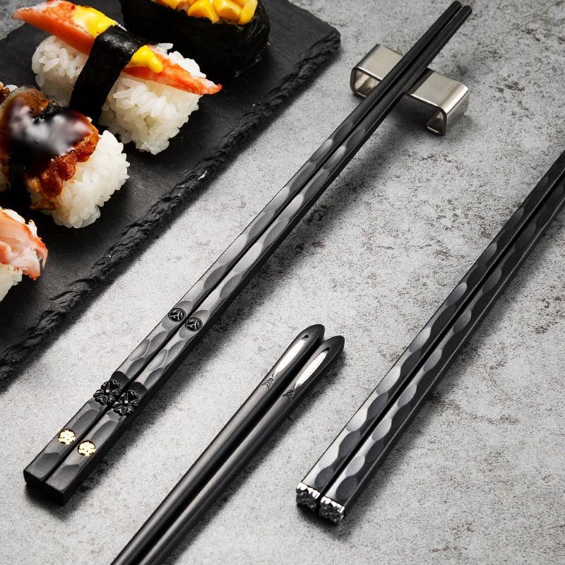 J.Y.R®Luxury Chopsticks 5 Pairs Black