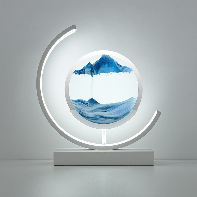 J.Y.R® Sand And Water Moving Art LED Moon Lamp