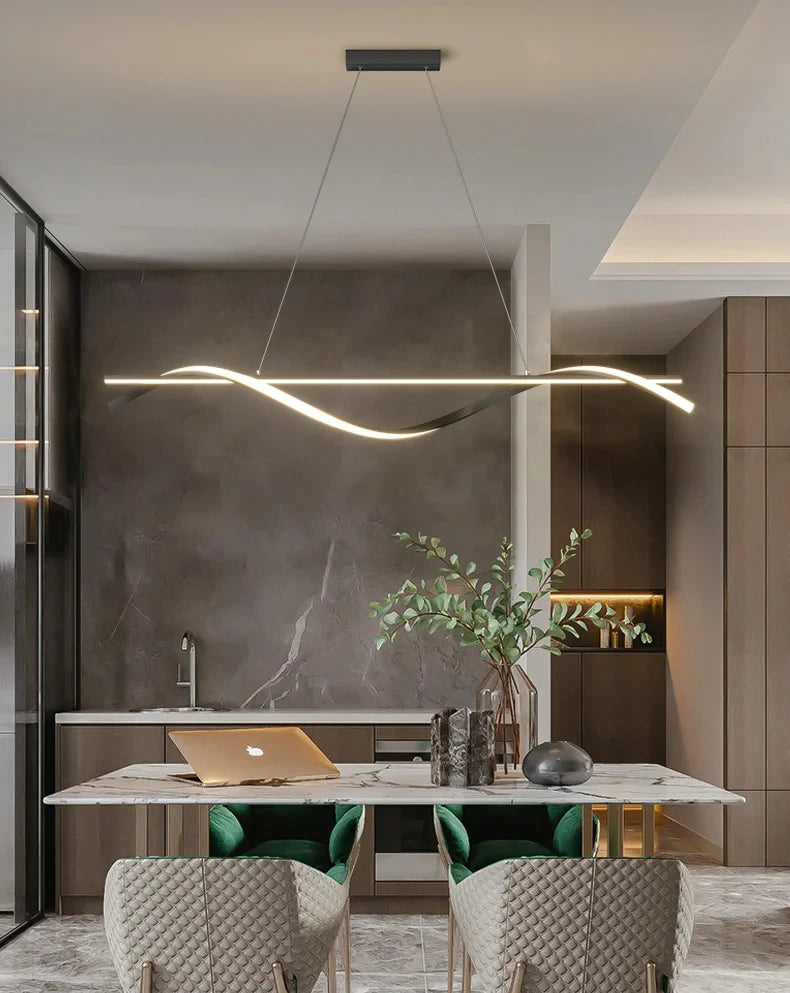 J.Y.R® Modern Wave LED Pendant Light