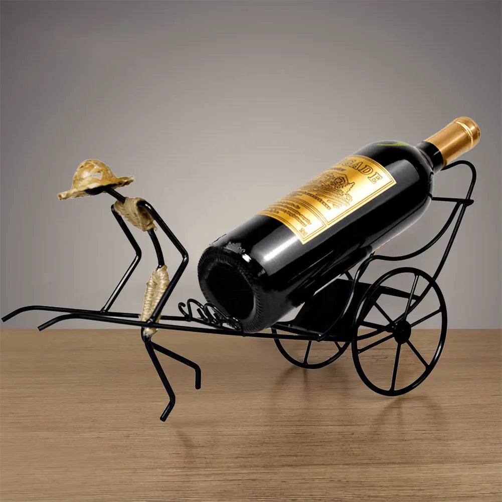 J.Y.R® Retro Metal Rickshaw Wine Rack