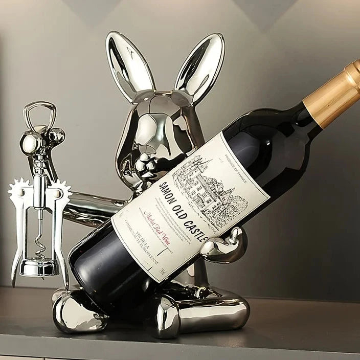 J.Y.R® Bunny Wine Holder Set