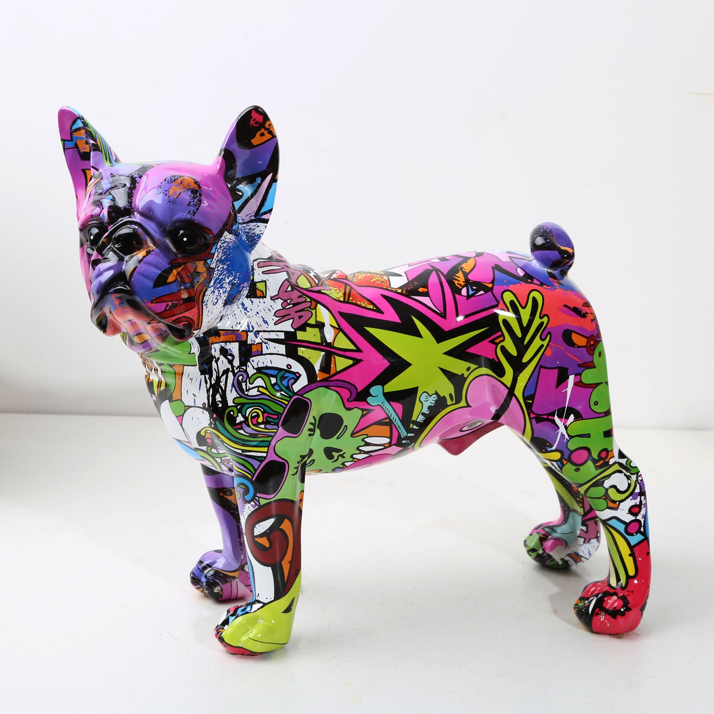 J.Y.R®French Bulldog Graffiti Painted Statue