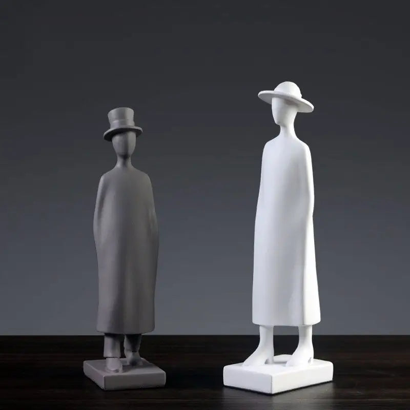 J.Y.R® Abstract Standing Man Resin Sculpture