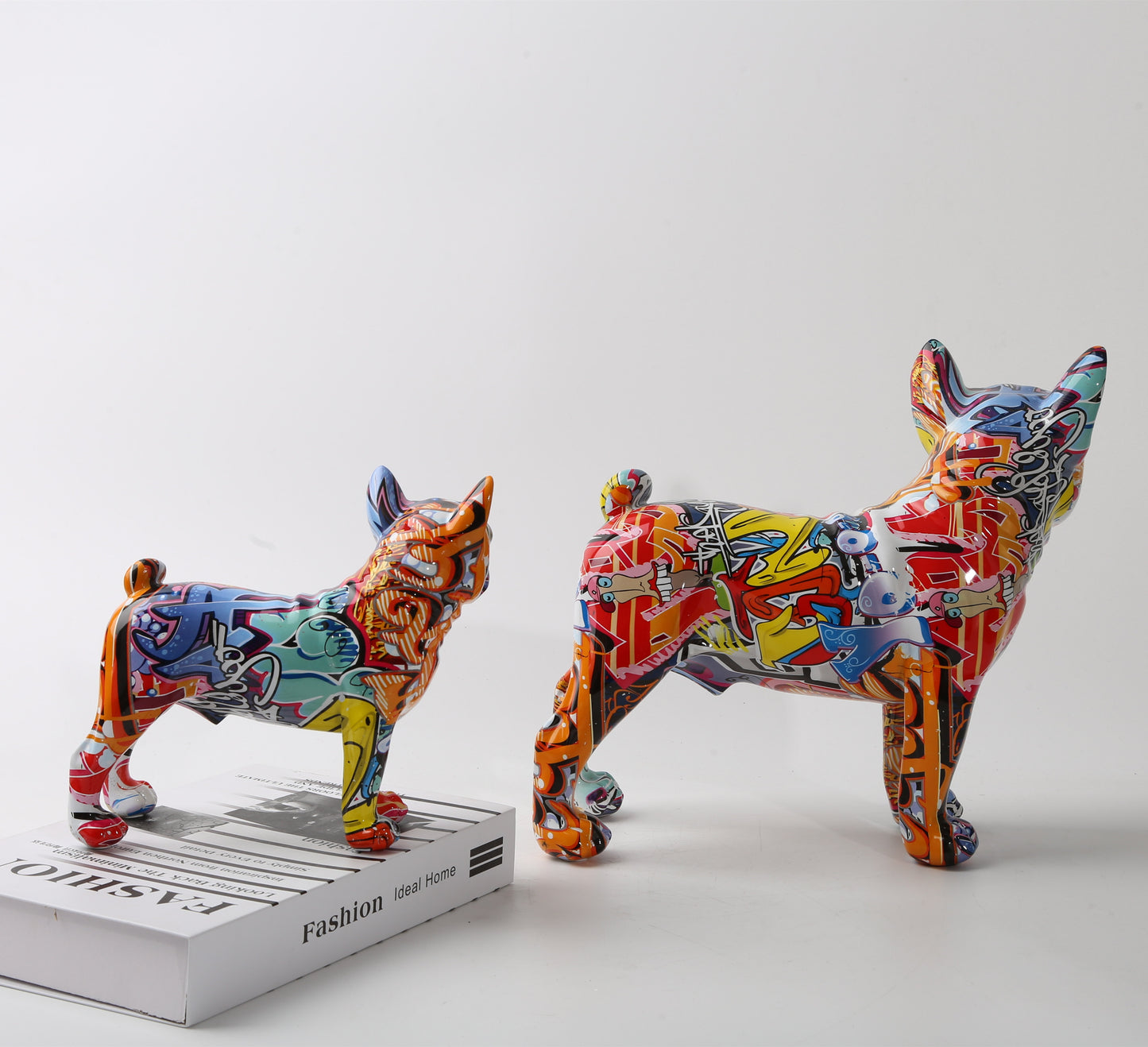 J.Y.R®French Bulldog Graffiti Painted Statue