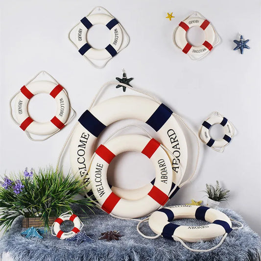 J.Y.R® Nordic Nautical Life Buoy Decor