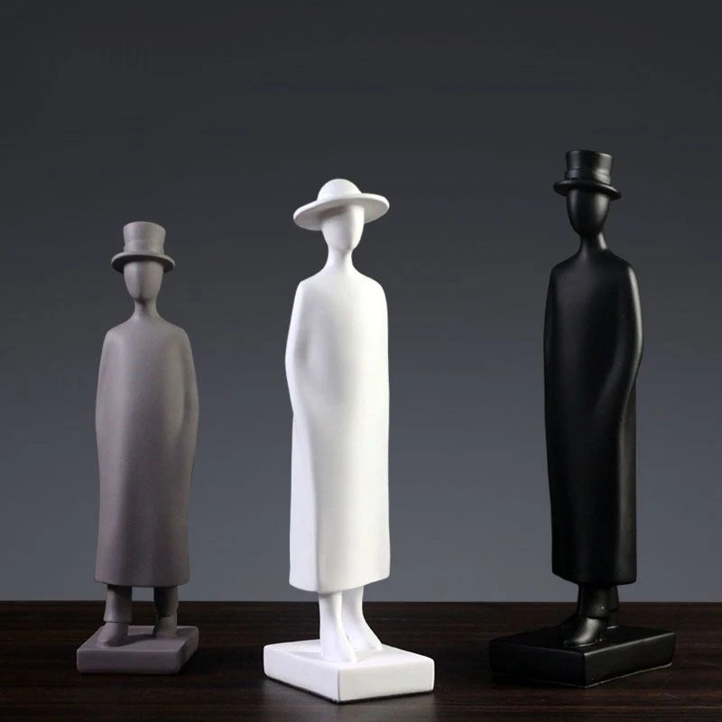 J.Y.R® Abstract Standing Man Resin Sculpture