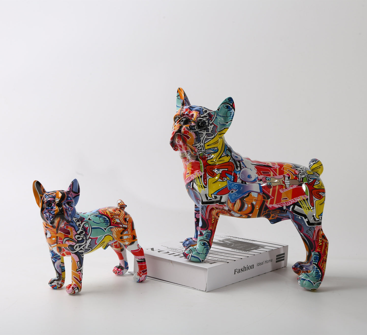 J.Y.R®French Bulldog Graffiti Painted Statue