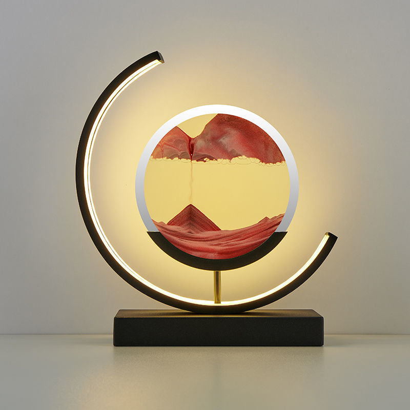 J.Y.R® Sand And Water Moving Art LED Moon Lamp