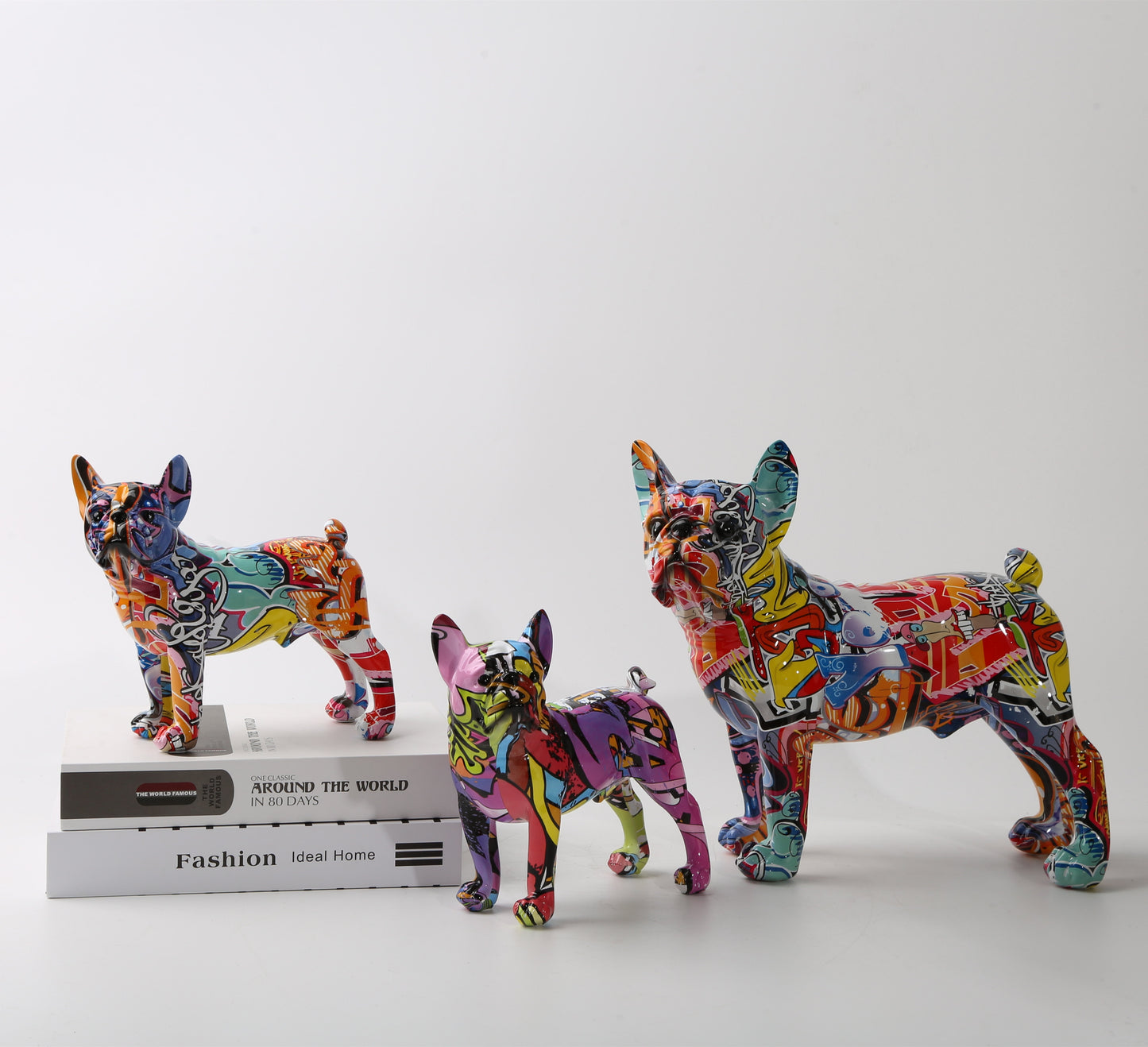 J.Y.R®French Bulldog Graffiti Painted Statue