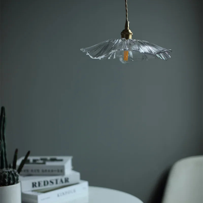 J.Y.R® Vintage Flower Glass Pendant Light