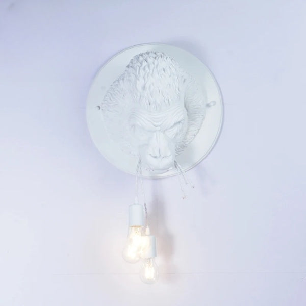 J.Y.R® Modern Gorilla and Bulldog Resin Wall Lamp