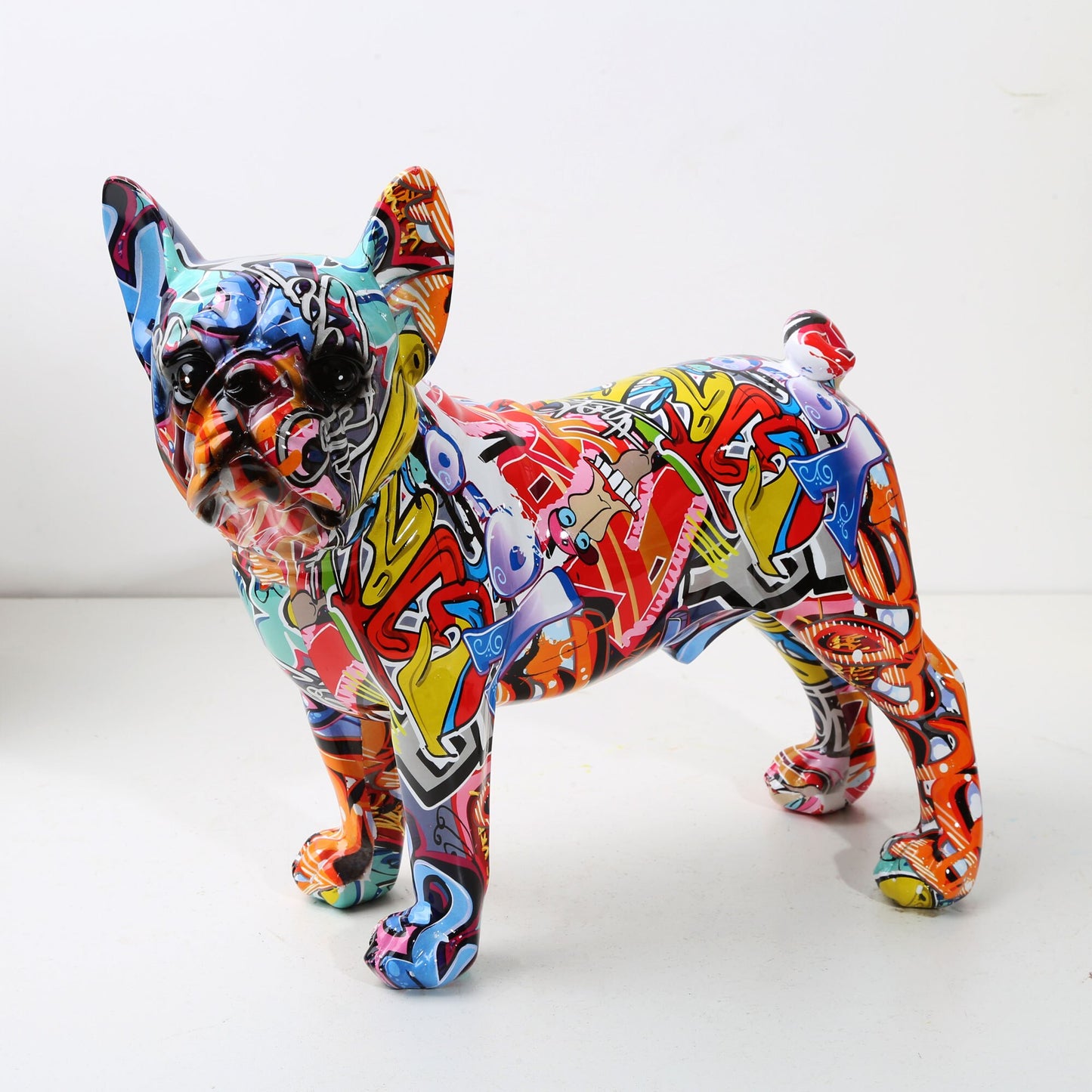 J.Y.R®French Bulldog Graffiti Painted Statue