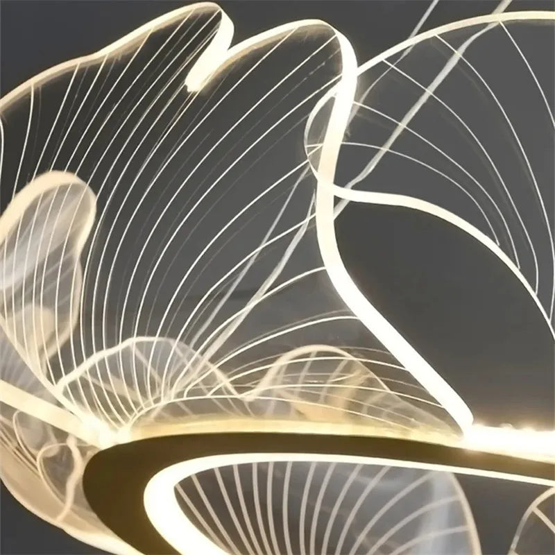 J.Y.R® Luxury Lotus Leaf LED Chandelier