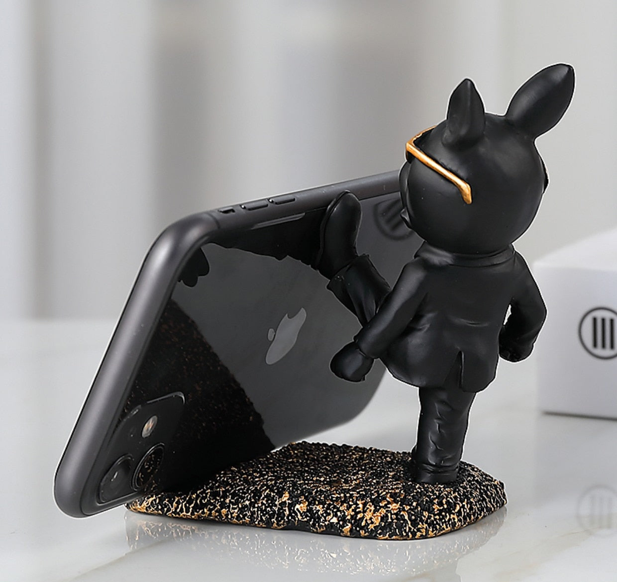 J.Y.R® Kung Fu Bulldog Mobile Phone Stand