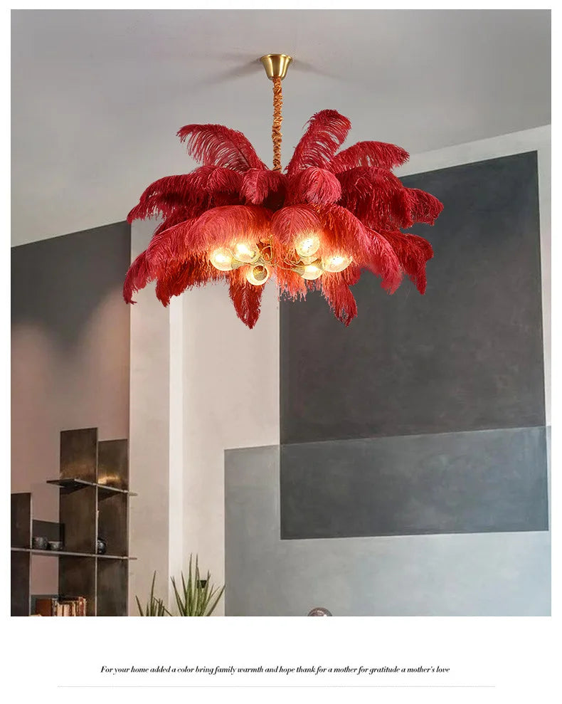 J.Y.R® Nordic Feather LED Pendant Light