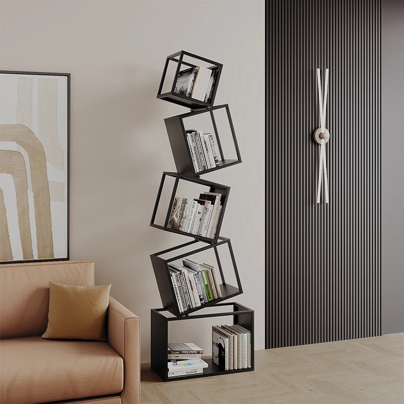 J.Y.R® Sleek Iron Corner Bookshelf