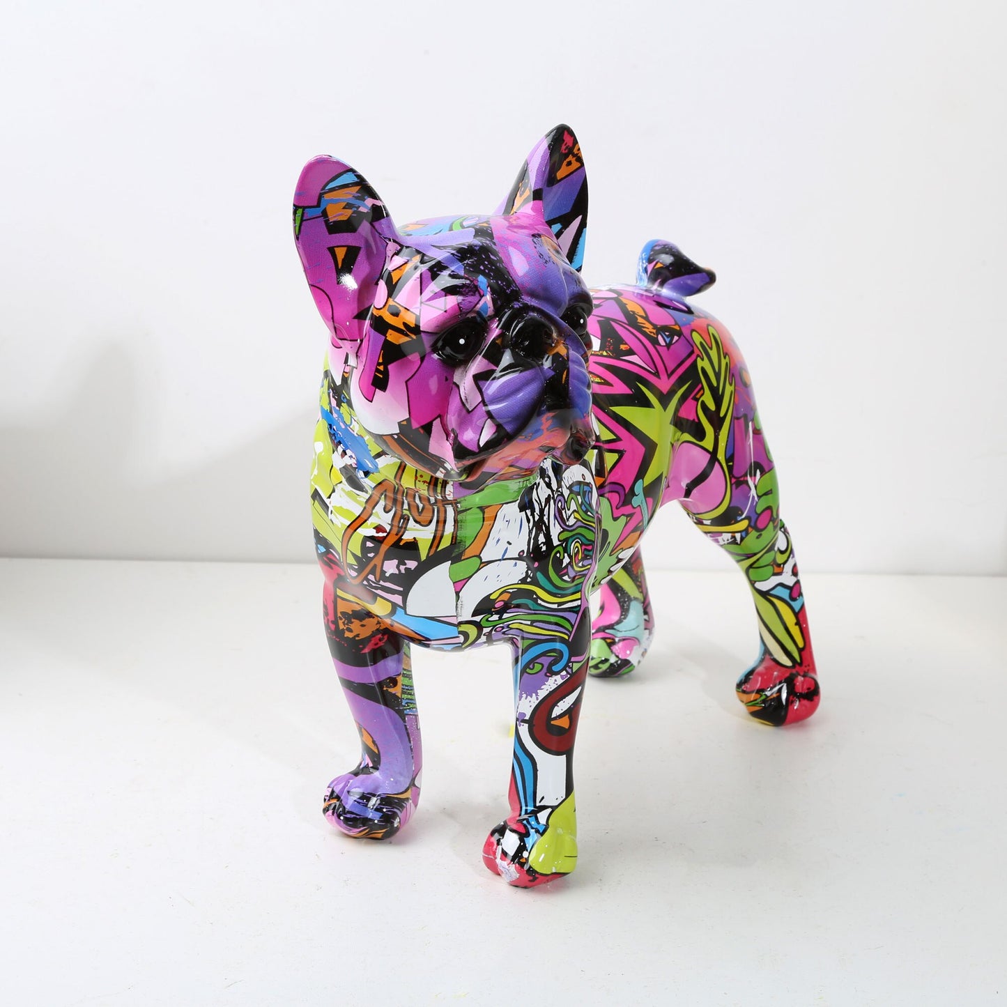 J.Y.R®French Bulldog Graffiti Painted Statue