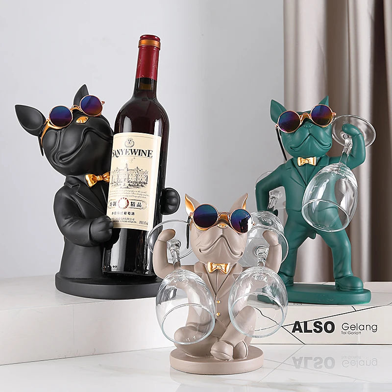 J.Y.R® French Bulldog Wine Glass Holder