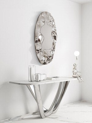 J.Y.R®Stainless steel oval mirror