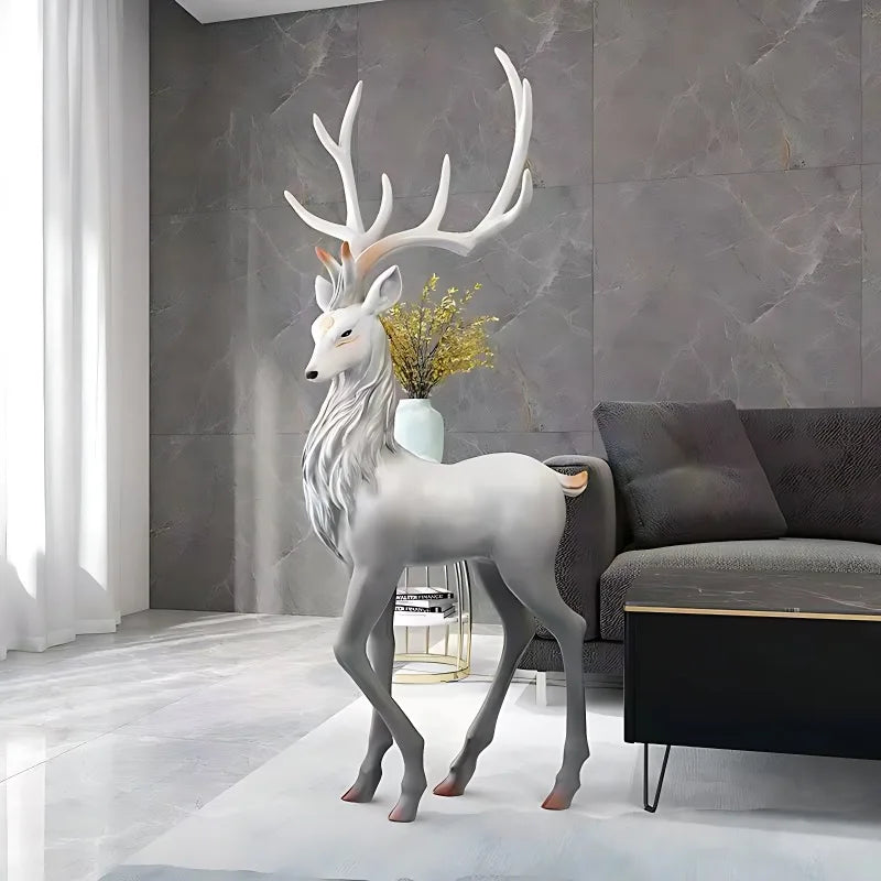 J.Y.R® Light Luxury Elk Floor-standing Decoration