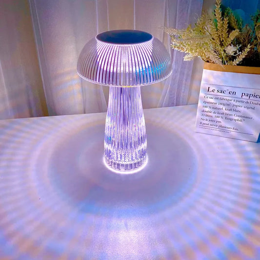 J.Y.R® 16-Color LED Mushroom Table Lamp