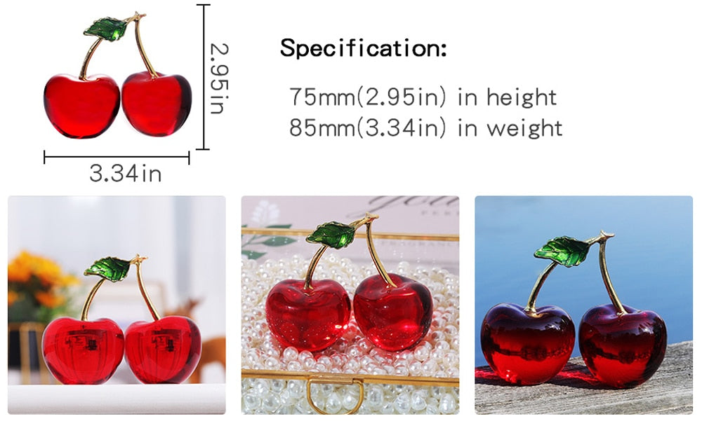 J.Y.R® Crystal Cherry Figurine