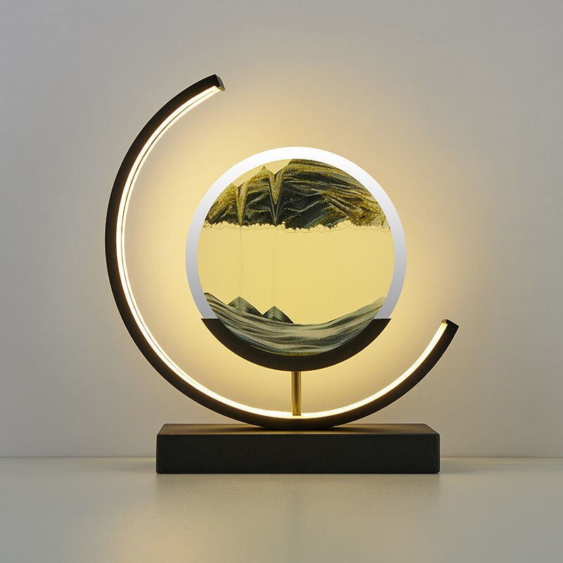 J.Y.R® Sand And Water Moving Art LED Moon Lamp