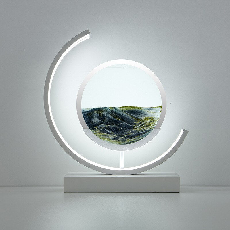 J.Y.R® Sand And Water Moving Art LED Moon Lamp