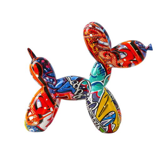 J.Y.R®Graffiti Painted Balloon Dog Sculpture