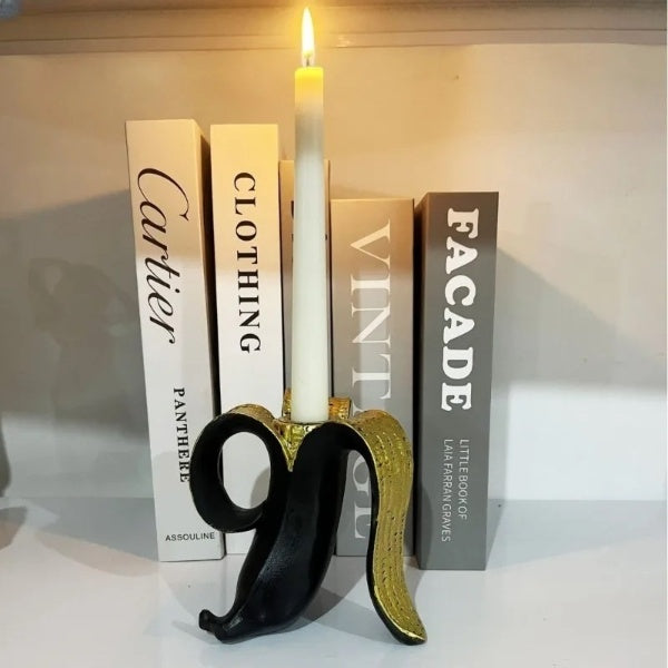 J.Y.R® Creative Banana Resin Candle Holder