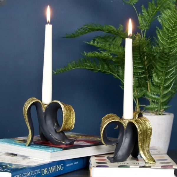 J.Y.R® Creative Banana Resin Candle Holder